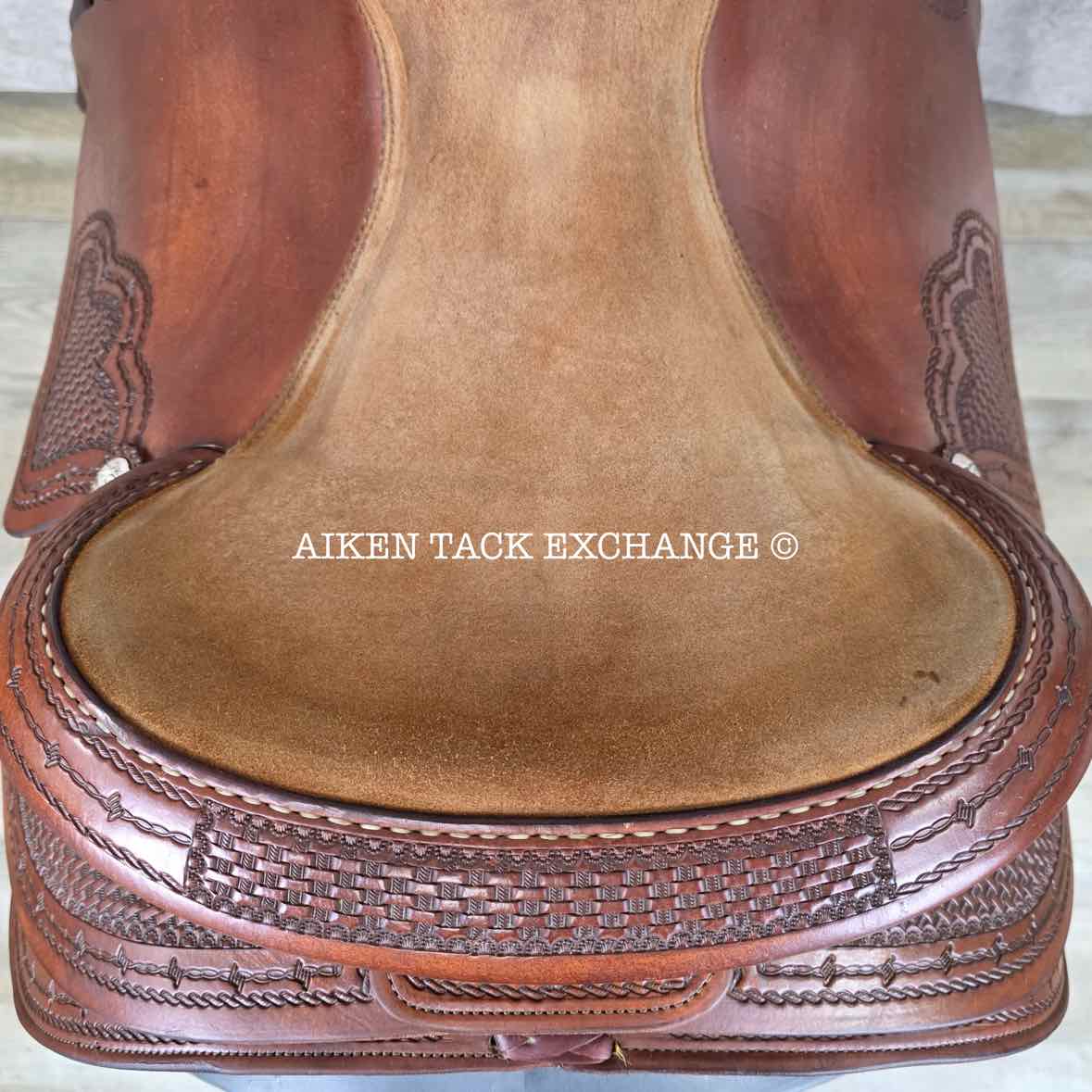 **On Trial** Jim Taylor Saddlery Xtreem Reining Western Saddle, 16" Seat, Shoulder Free Tree - Wide - Full QH Bars