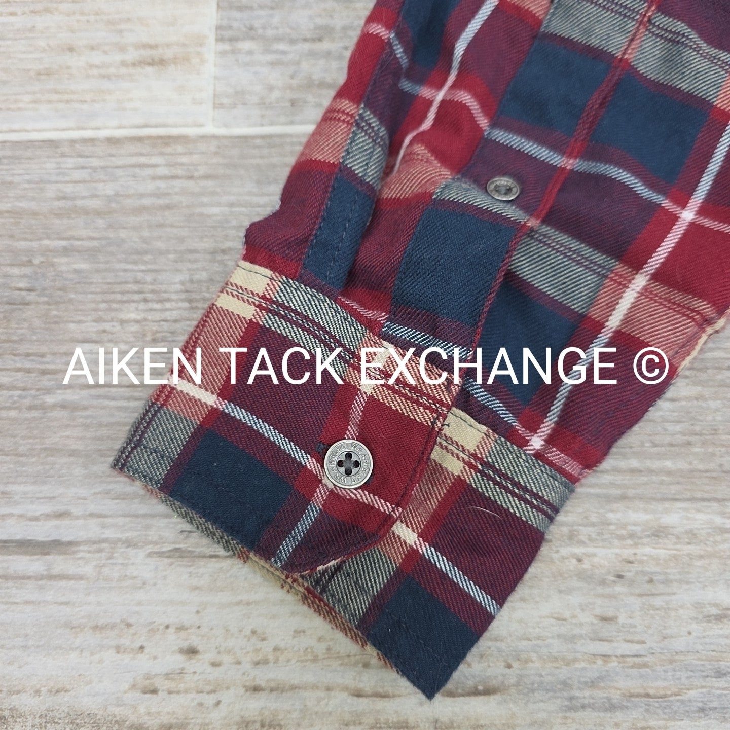 Wrangler Men's ATG Flannel Plaid Button-Down Shirt, Size Small