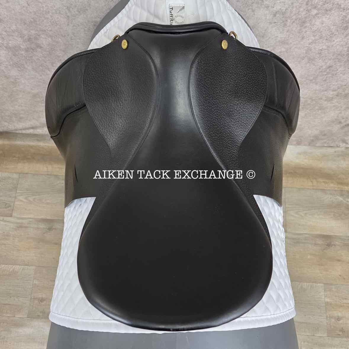 Performer Dressage Saddle, 17.5" Seat, Wide Tree, Wool Flocked Panels