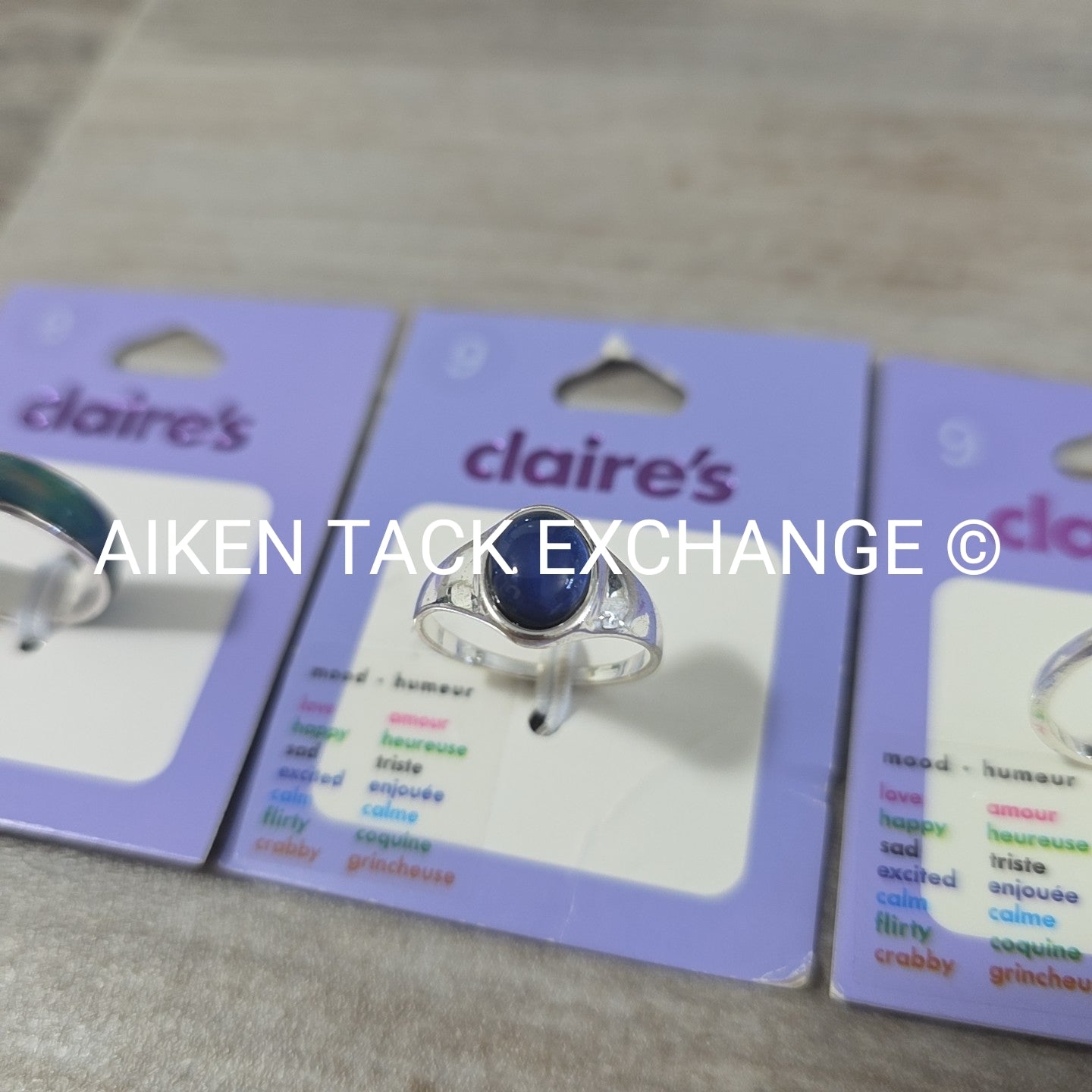 Claire's Mood Rings (3) - Size 9