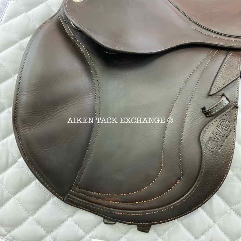 2017 CWD SE10 Close Contact Jump Saddle, 15.5" Seat, 1K Flap, MW/W Tree, Foam Panels, Full Buffalo Leather