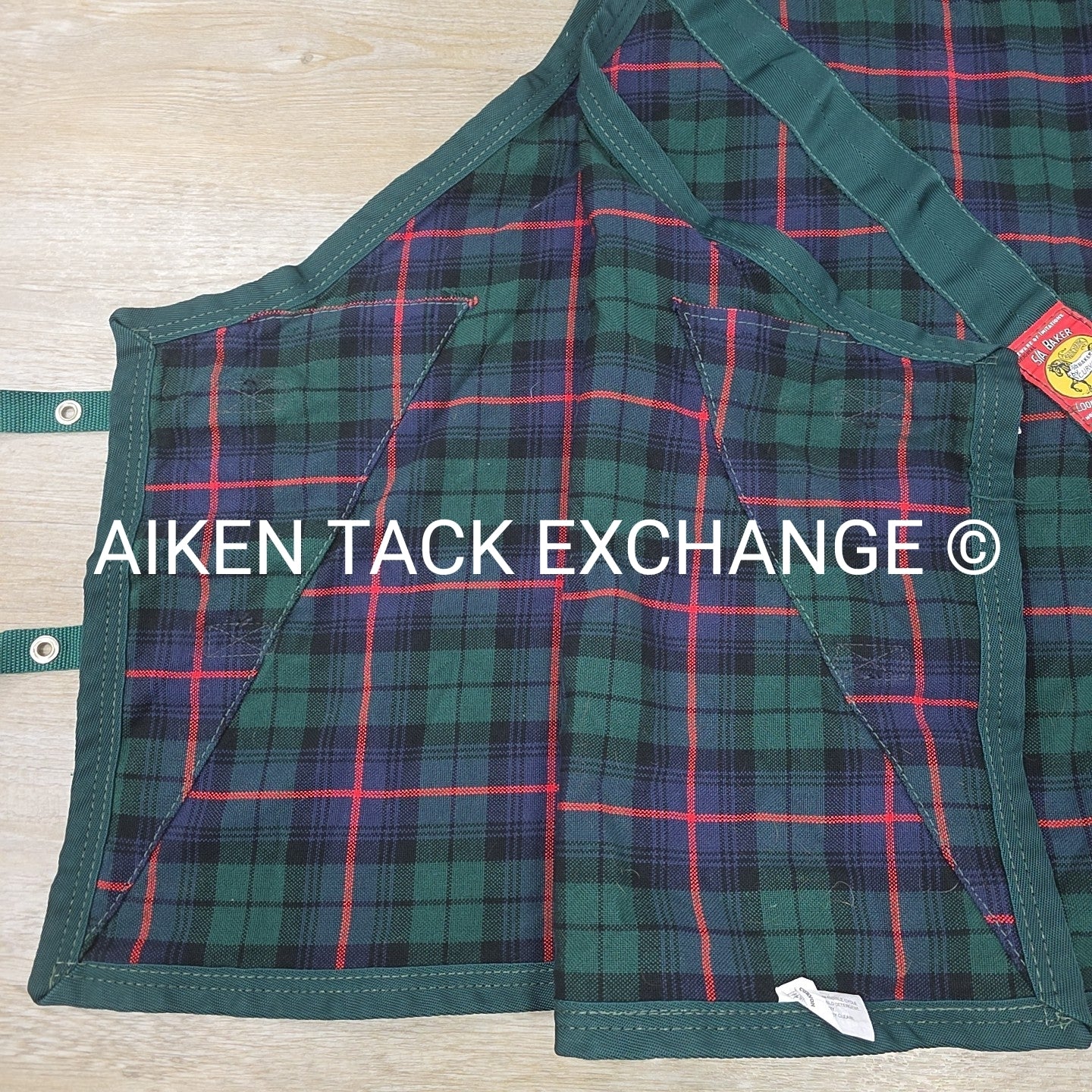 5/A Baker Original Tartan Plaid Stable Sheet, Size 72"