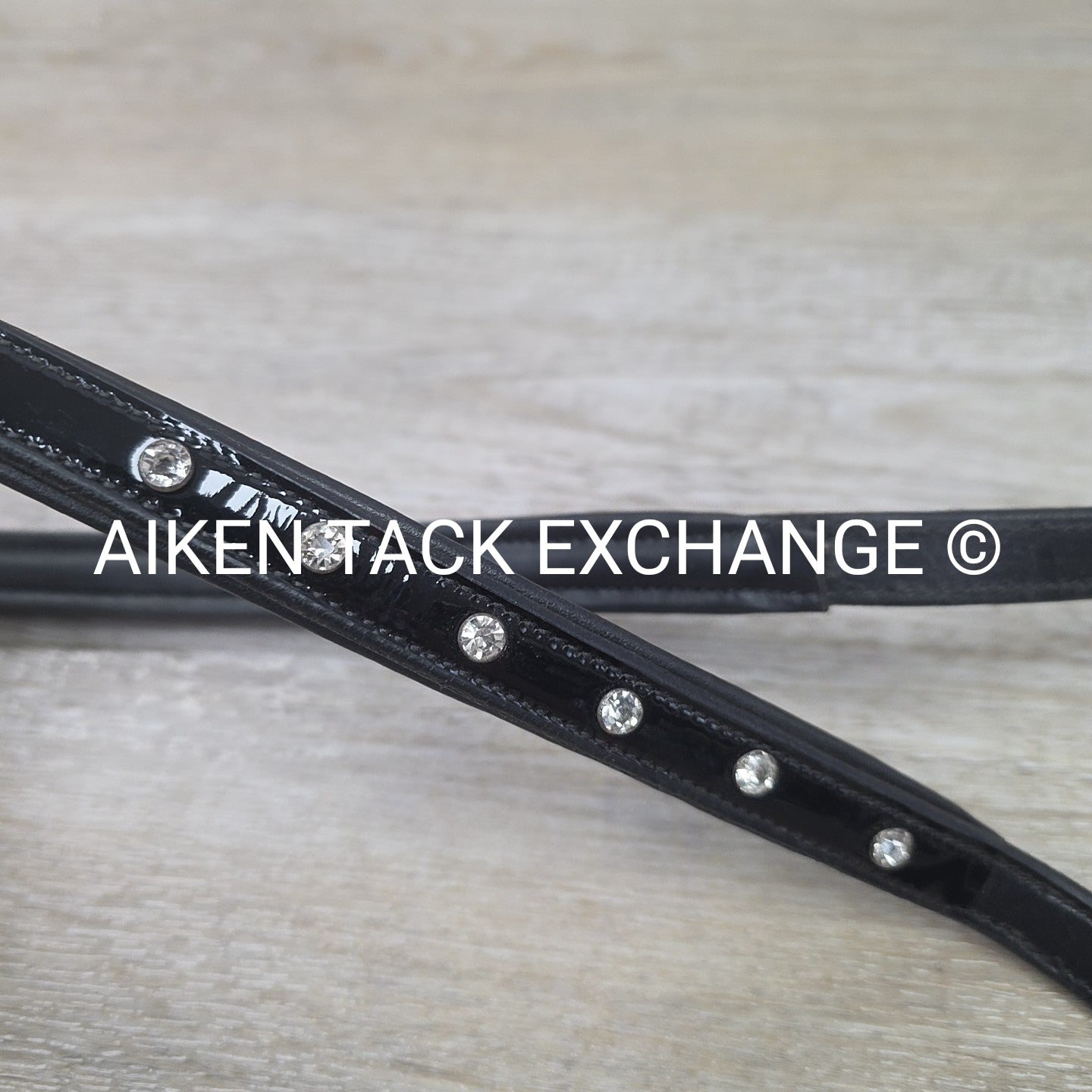 Stampede Equestrian Neck Strap, Patent Black