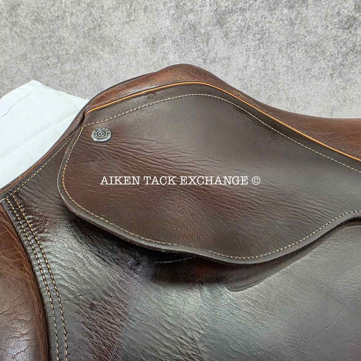 Pessoa Close Contact Jump Saddle, 17.5" Seat, Medium Tree, Foam Panels