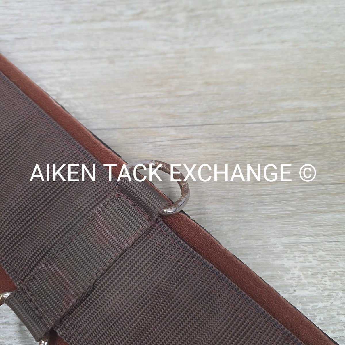 Neoprene Lined Double End Elastic Girth, Brown, Size 54"