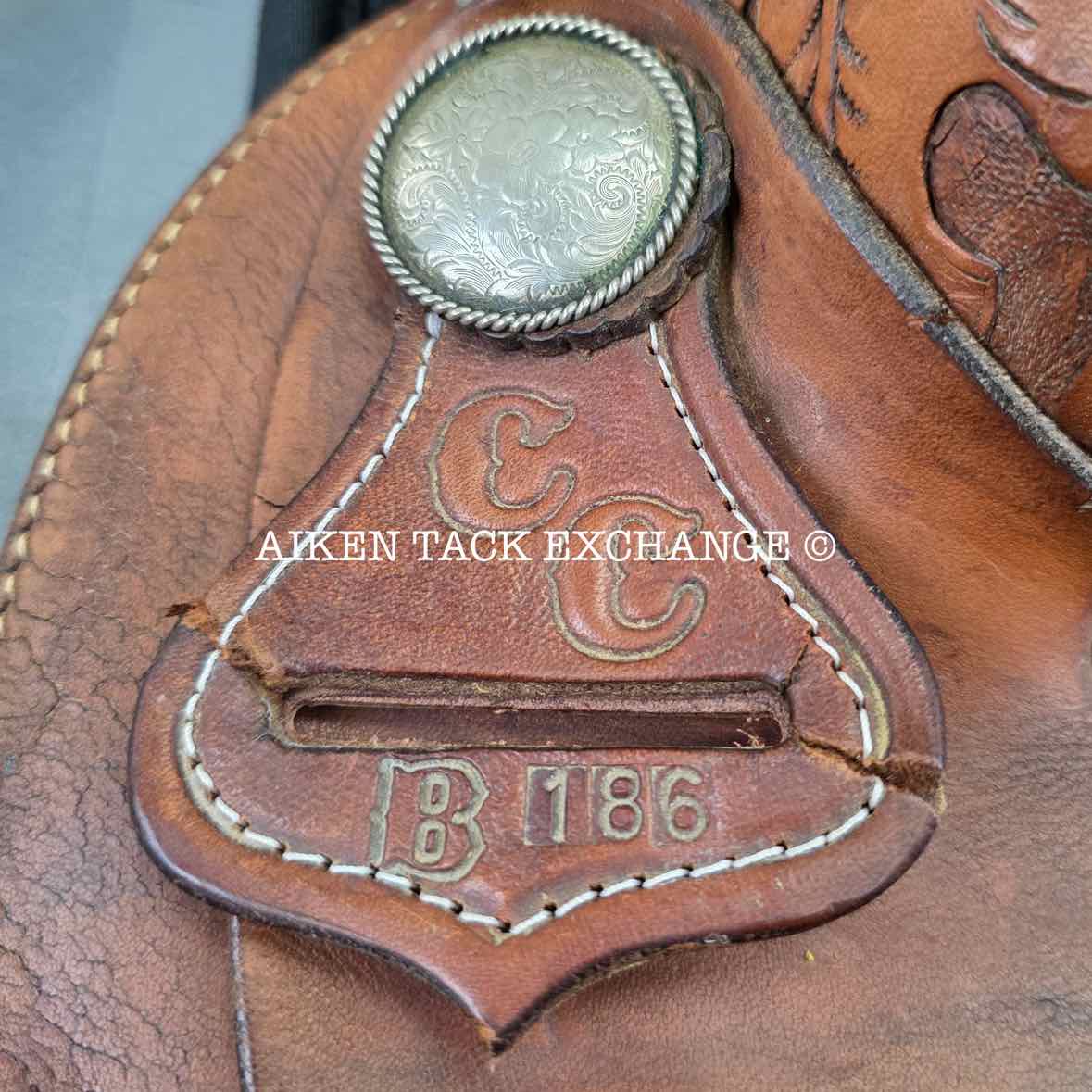 CC Saddlery Charles Crawley Western Saddle, 15.5" Seat, Wide Tree - Full QH Bars