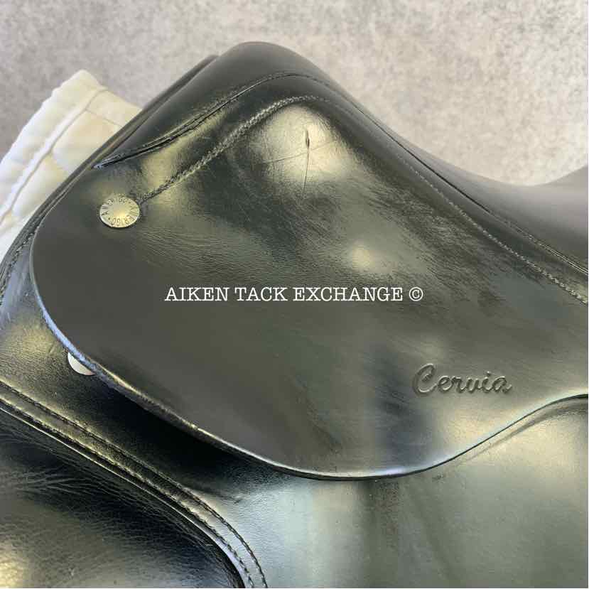 **SOLD** 2003 Amerigo Cervia Dressage Saddle, 17.5" Seat, Wide Tree, Wool Flocked Panels