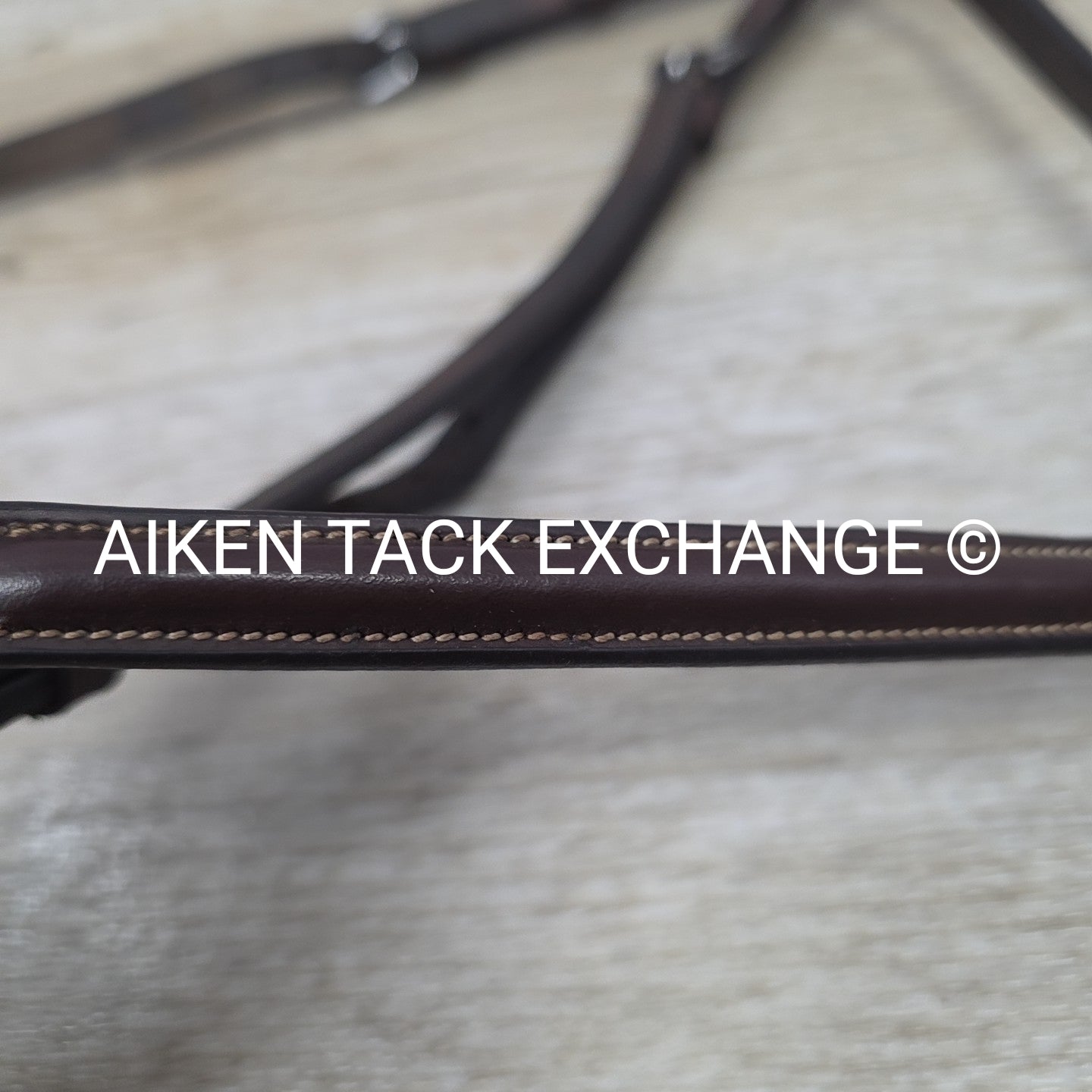 Plain Raised Figure 8 Noseband, Brown, Size Full