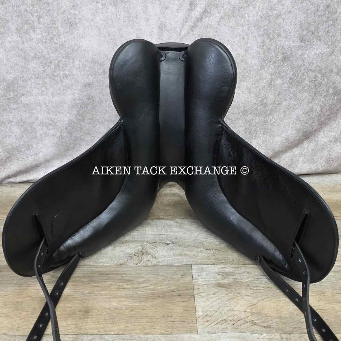 2023 Envy by Custom Saddlery Motion Monoflap Dressage Saddle, 18" Seat, Adjustable Tree, Wool Flocked Panels