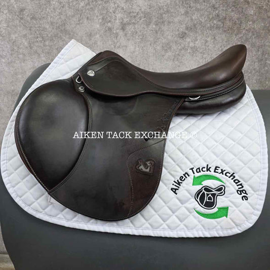 2016 Prestige X-Perience Close Contact Jump Saddle, 17" Seat, 33 Tree - Medium, Wool Flocked Panels