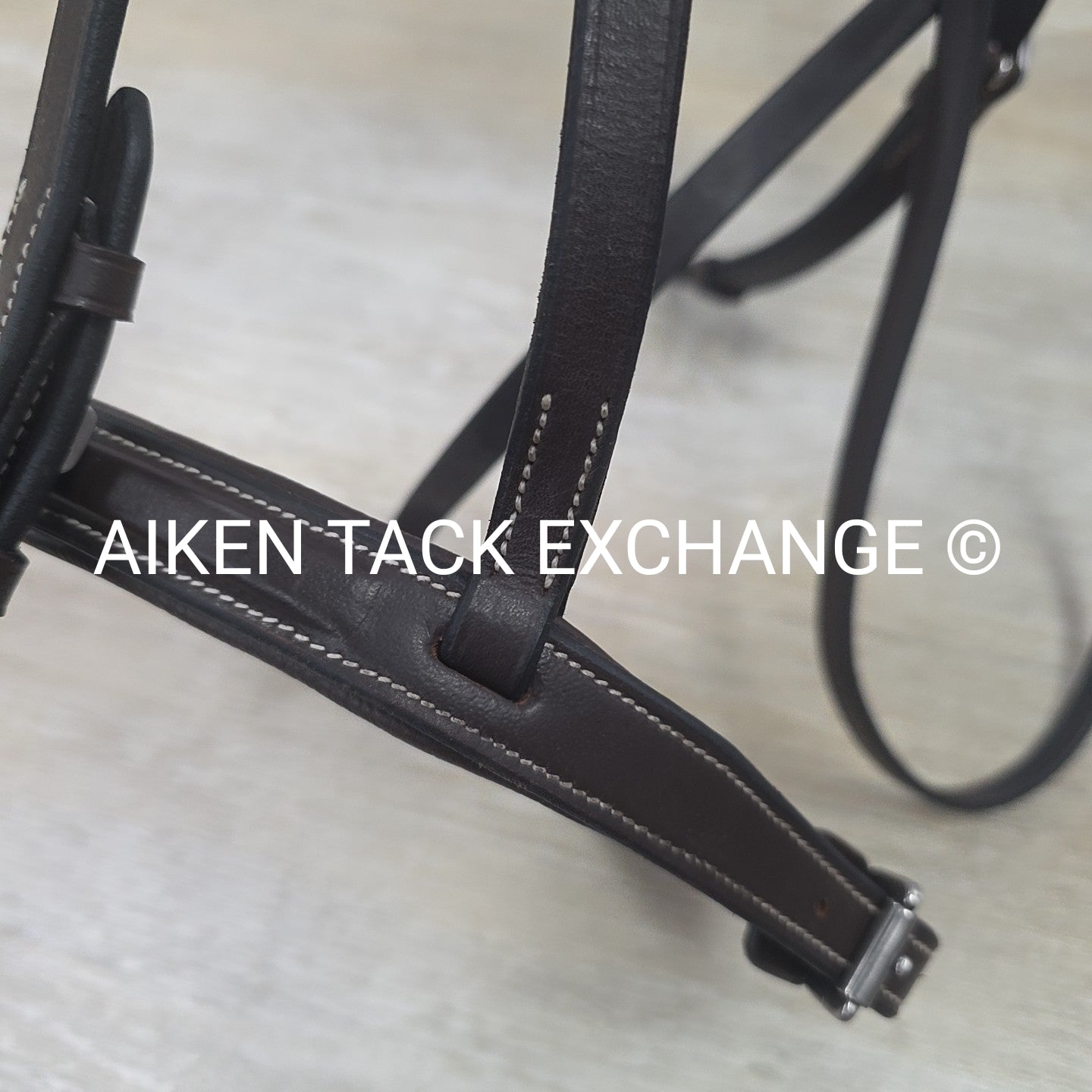 Fancy Stitched Bridle with Matching Reins, Brown, Oversize