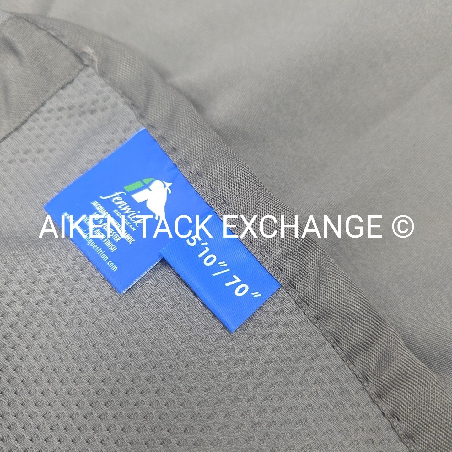 Fenwick Equestrian Sporty Dress Sheet Cooler, Grey, 70"
