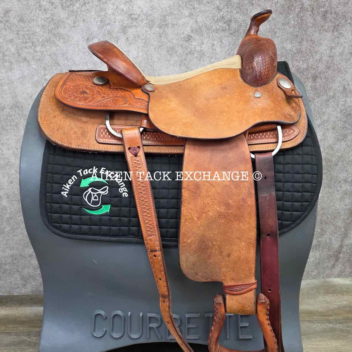 Billy Cook Saddlery 4693 Western Saddle, 16" Seat, Regular Tree - Semi QH Bars