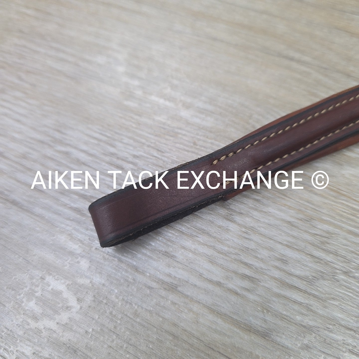 Antares Fancy Stitched Browband, Brown, 16"
