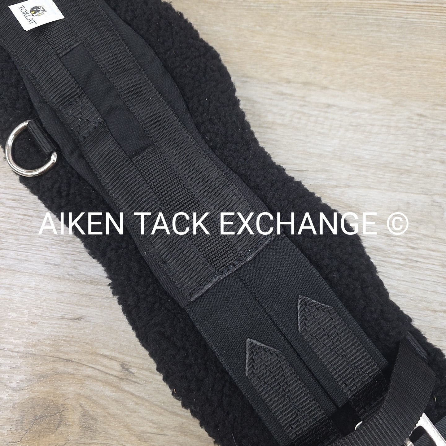 Toklat Contour Synthetic Fleece Dressage Girth, Black, 24"
