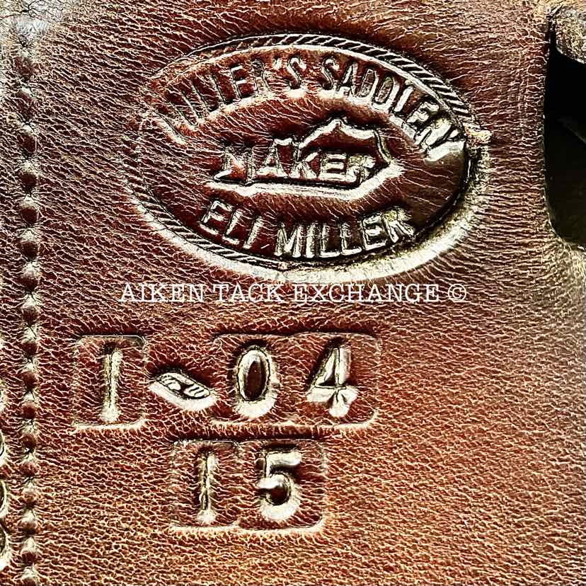 Eli Miller Buena Vista Saddle, 19" Seat, Wide Tree - Full QH Bars