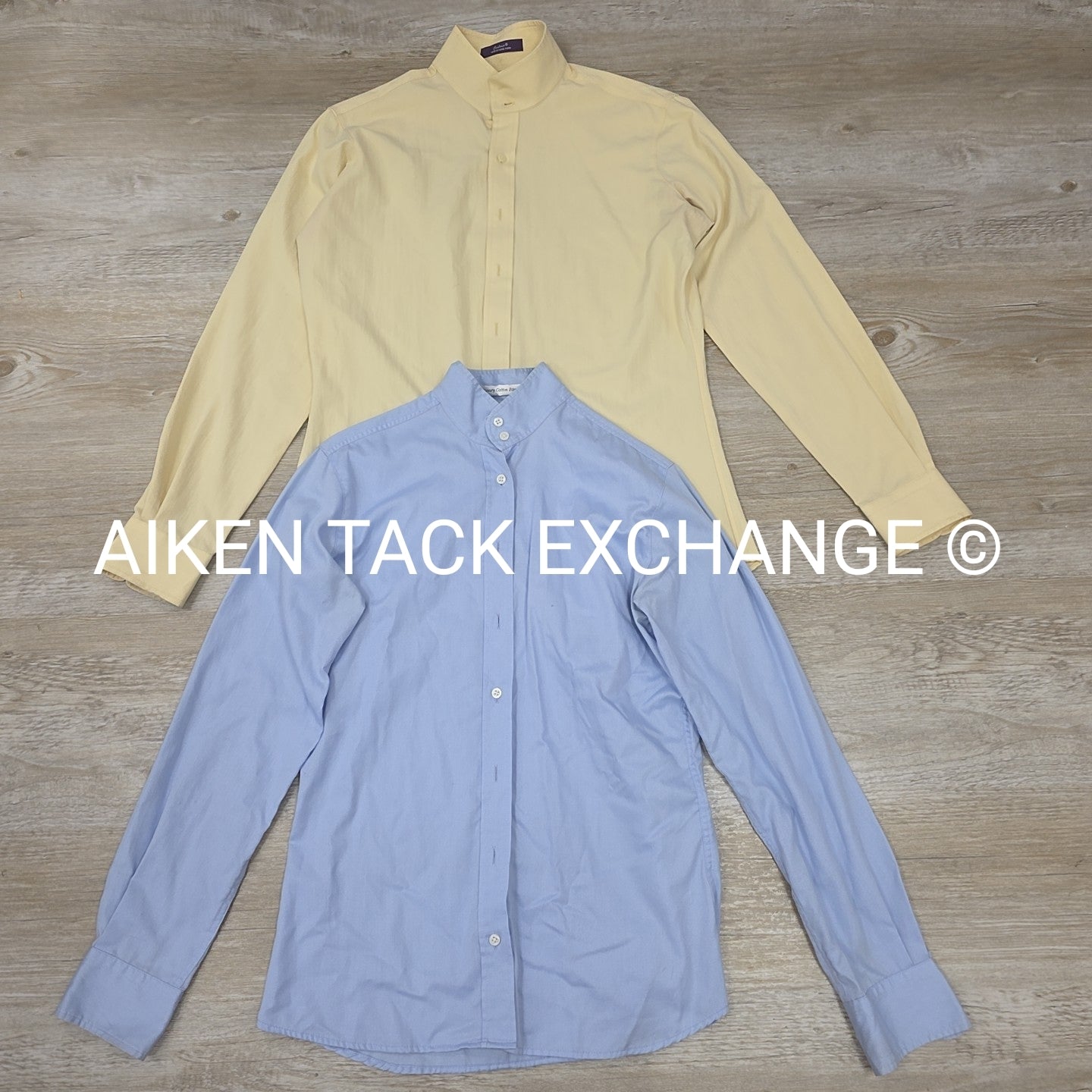 BARGAIN BUNDLE 2 Long Sleeve RJ Classics/Essex Show Shirts, Sizes 38 + 36
