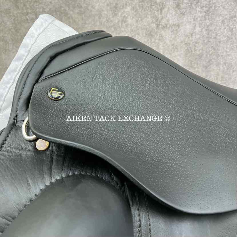EquineFit International Dressage Saddle, 19" Seat, Wide Tree, Wool Flocked Panels
