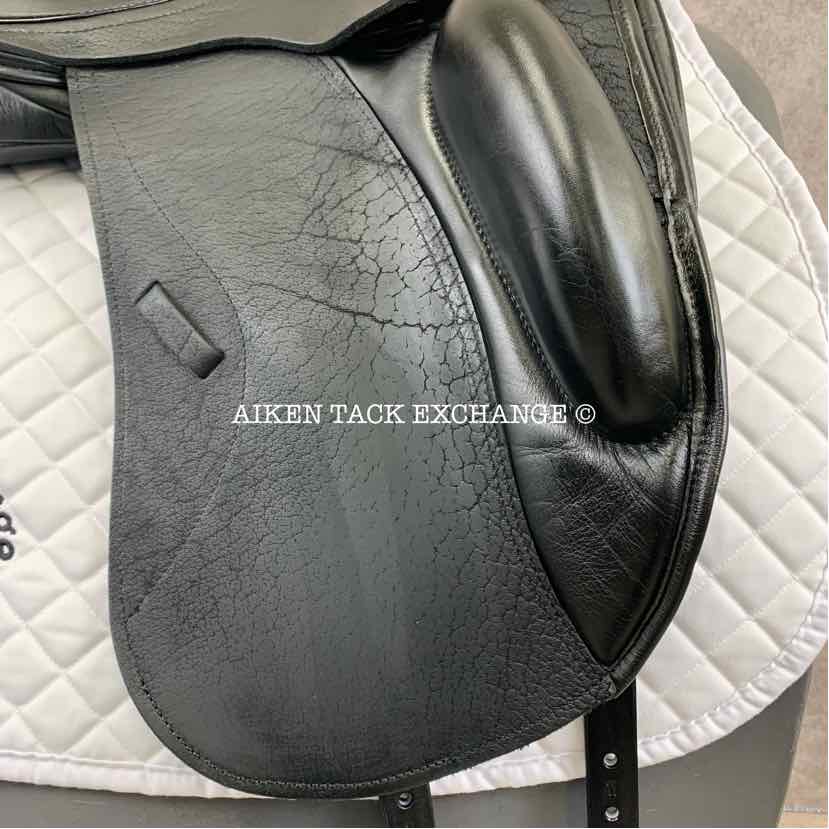 2017 Custom Saddlery Laguna XR Monoflap Dressage Saddle, 18" Seat, Adjustable Tree, Wool Flocked Panels