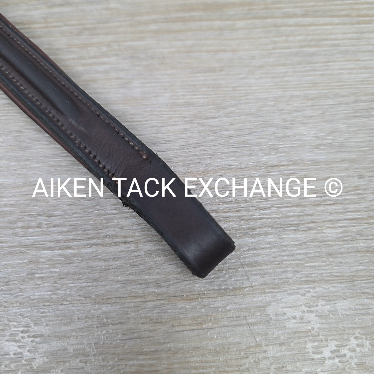 Padded Plain Raised Browband, Brown, 15"