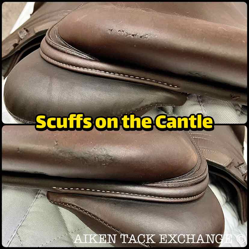 2017 CWD SE10 Close Contact Jump Saddle, 15.5" Seat, 1K Flap, MW/W Tree, Foam Panels, Full Buffalo Leather