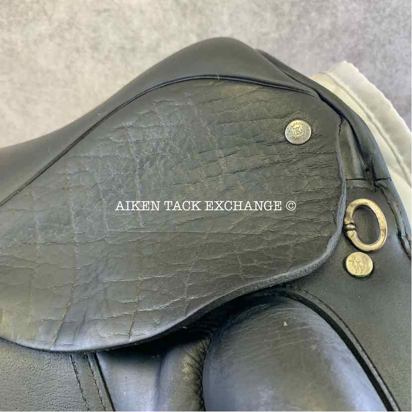 2008 Custom Saddlery Wolfgang Solo Dressage Saddle, 17.5" Seat, Adjustable Tree, Wool Flocked Panels, Buffalo Leather