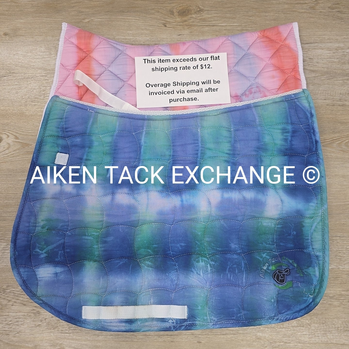 BARGAIN BUNDLE: 2 Tie-Dye All Purpose Saddle Pads with ATE Logo
