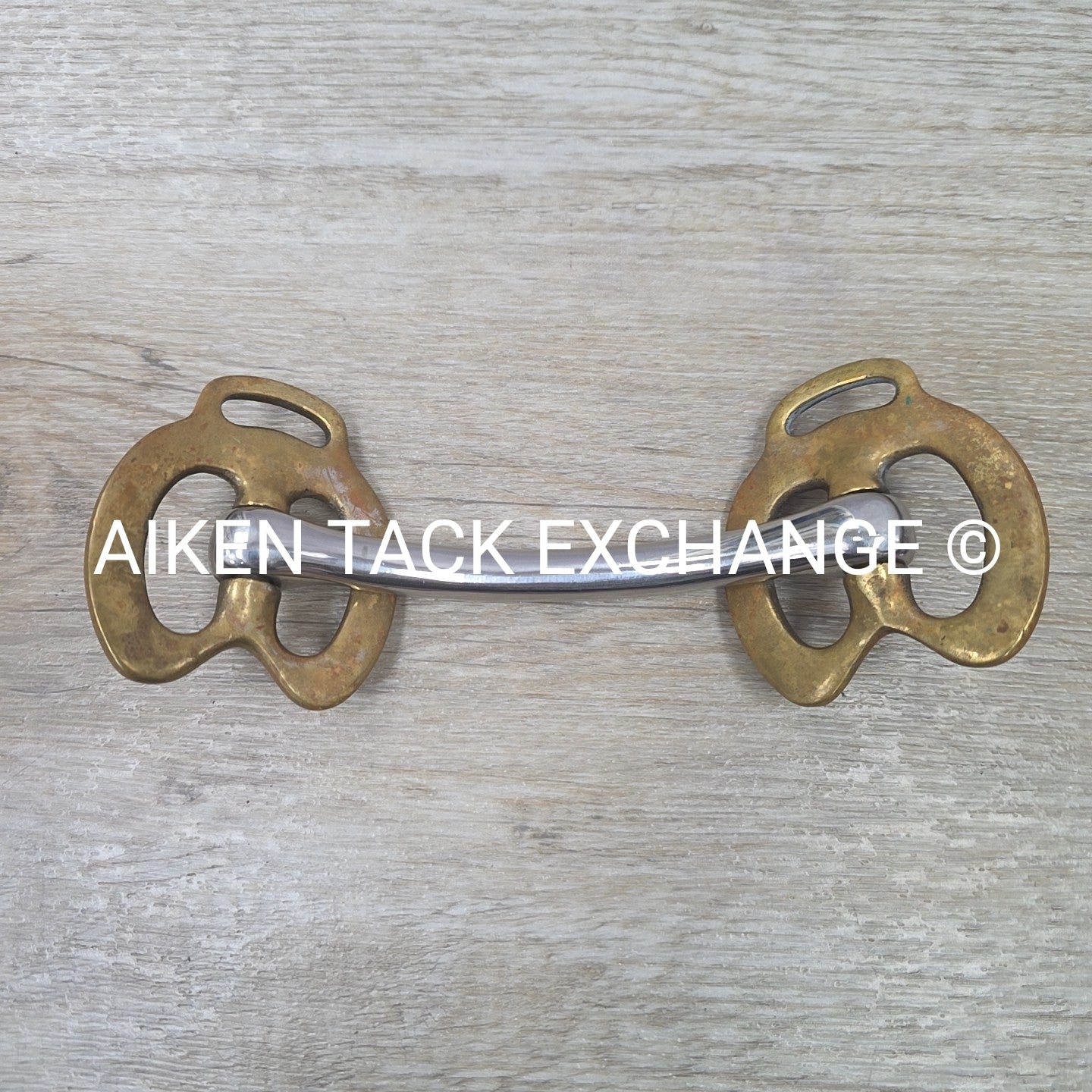 Mullen Mouth Horseshoe Stallion Bit 4.5"
