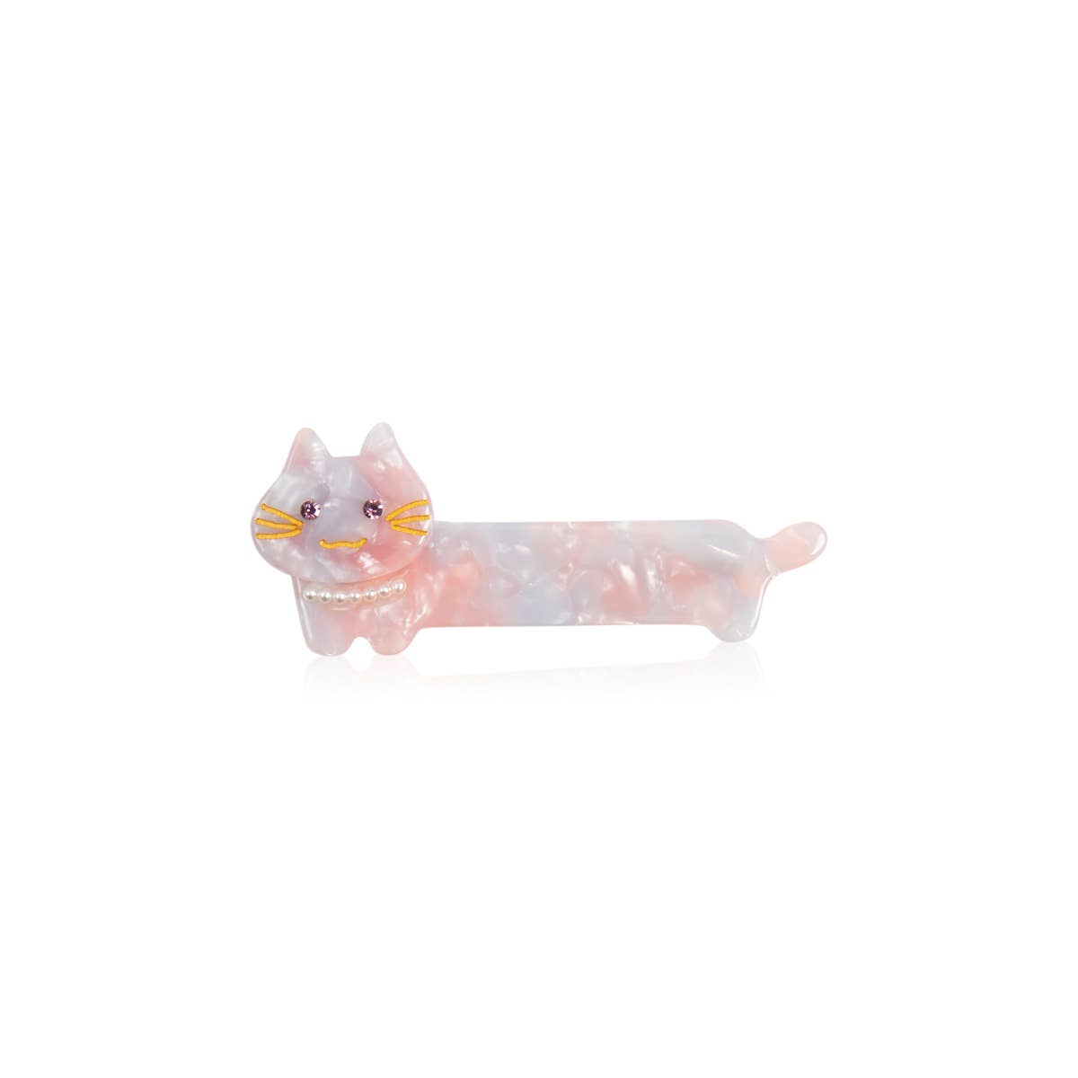 Acrylic Cat Hair Pin - Gray