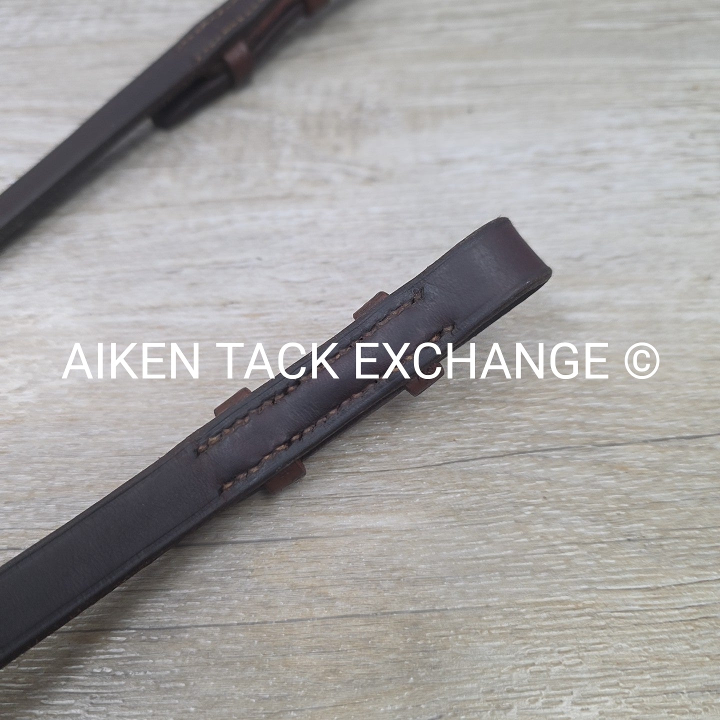 Stubben Plain Laced Reins, Brown, 60"