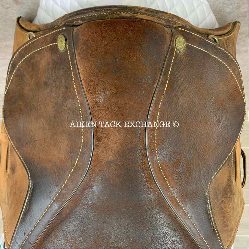 Miguel Acuna American Style Polo Saddle, 18.5" Seat, Medium/Medium Wide Tree, Foam Panels, Buffalo Leather