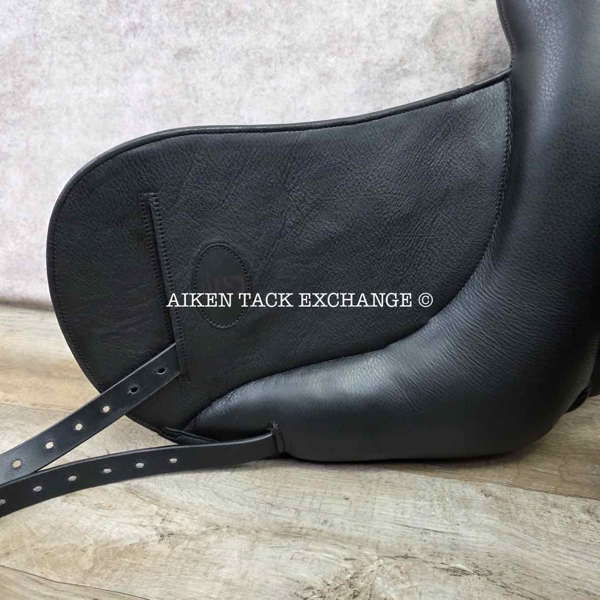 2023 Envy by Custom Saddlery Aurora Monoflap Dressage Saddle, 17.5" Seat, Adjustable Tree, Wool Flocked Panels