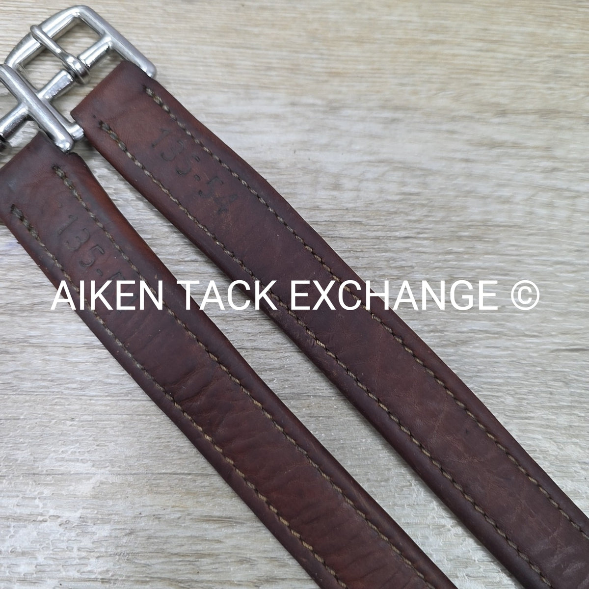 Antares Calf Lined Stirrup Leathers, Brown, 54"
