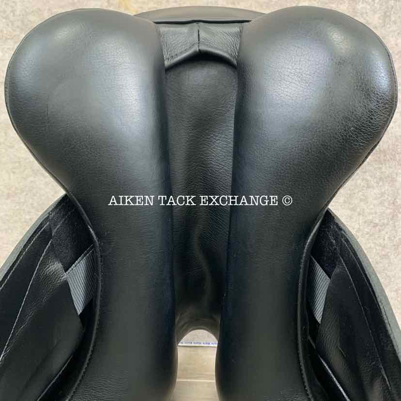 2017 Custom Saddlery Laguna XR Monoflap Dressage Saddle, 18" Seat, Adjustable Tree, Wool Flocked Panels