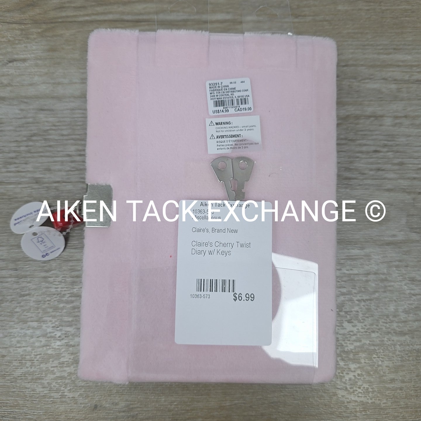 Claire's Cherry Twist Diary w/ Keys