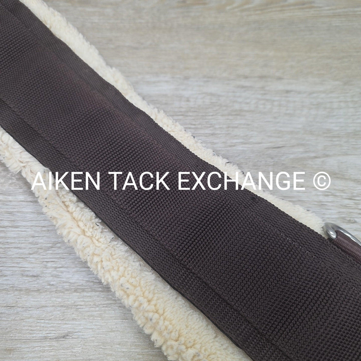 Stubben Removable Fleece Girth with Double End Elastic, Brown, 56"