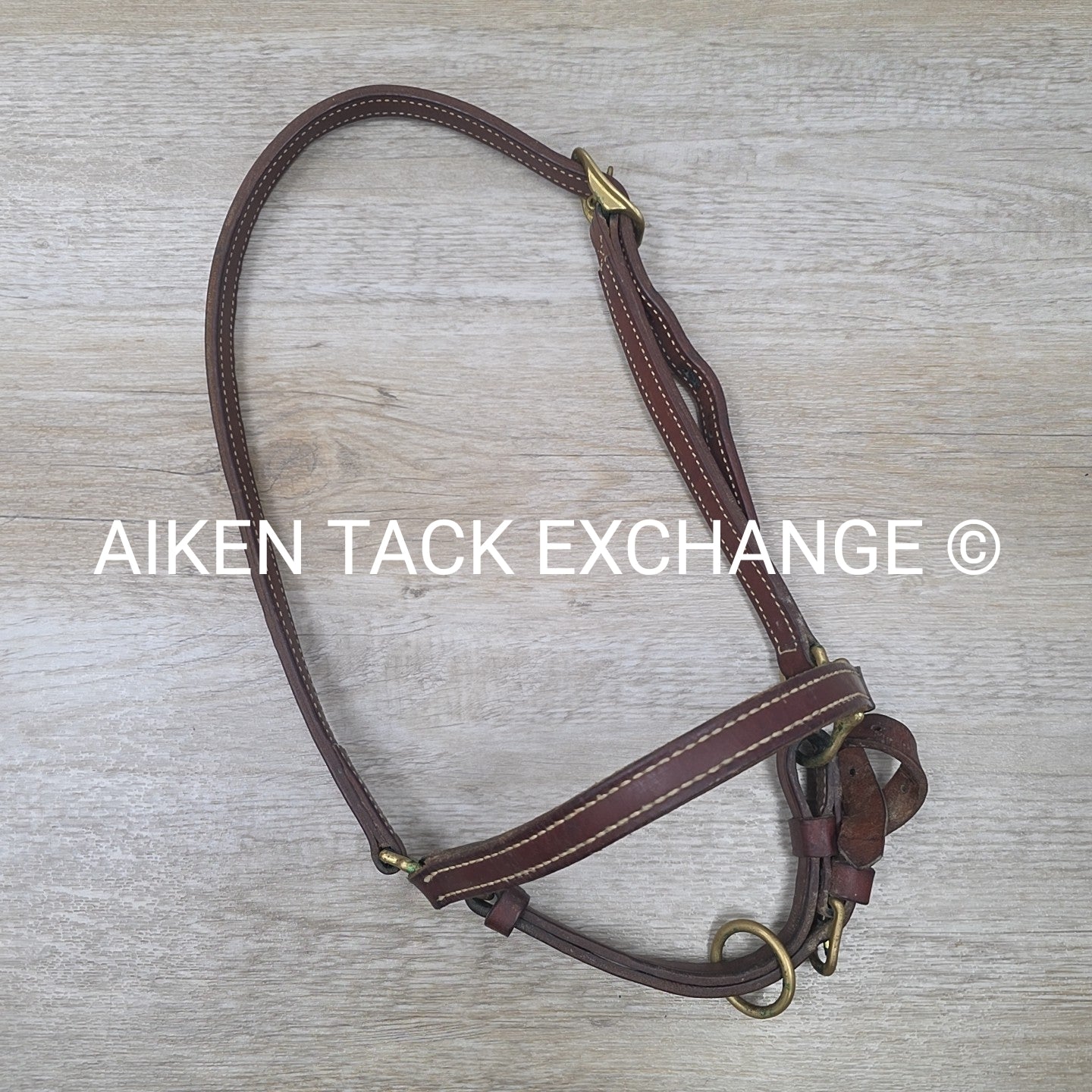 Walsh Leather Grooming Halter, Brown, Size Full