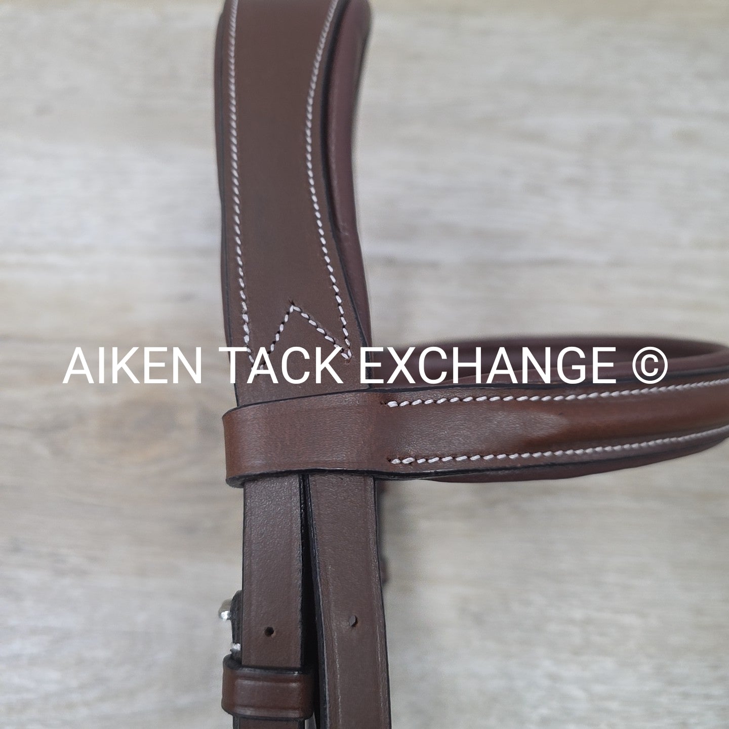 HDR Pro Mono Crown Padded Bridle with Reins, Australian Nut, Size Cob