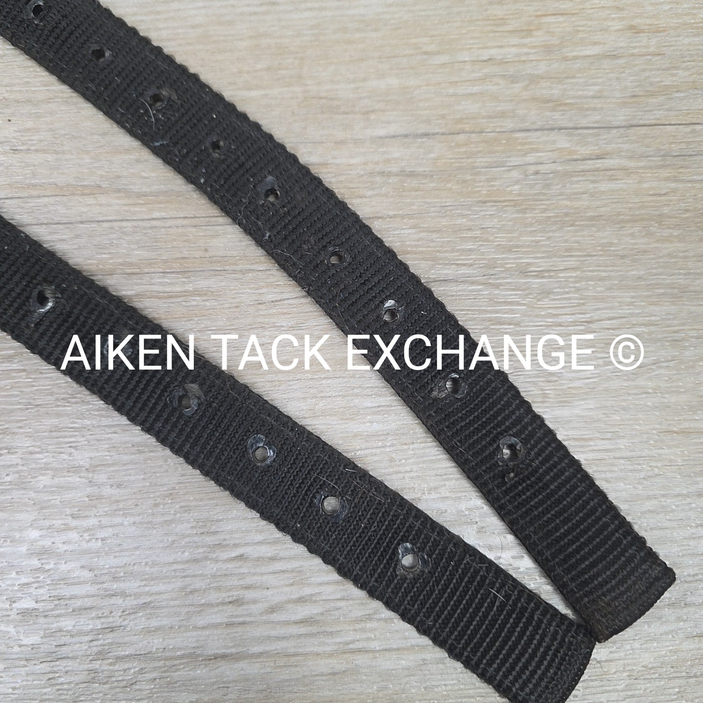 Nylon Stirrup Leathers, Black, 52"