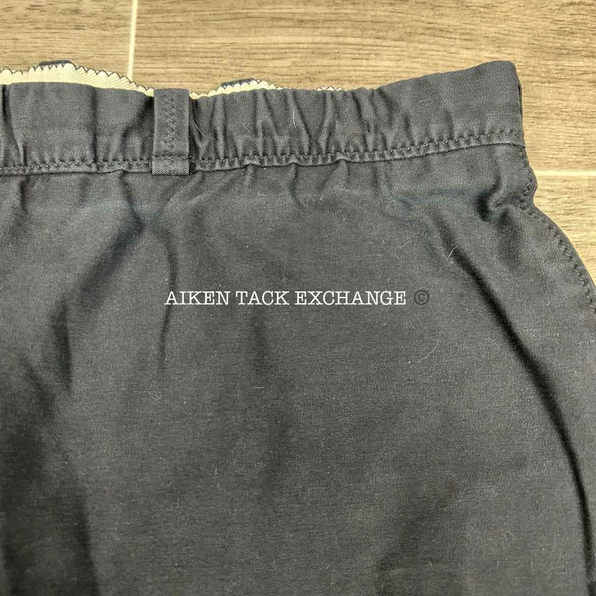 Elizabeth G Leather Extended Knee Patch Breeches, Size 34