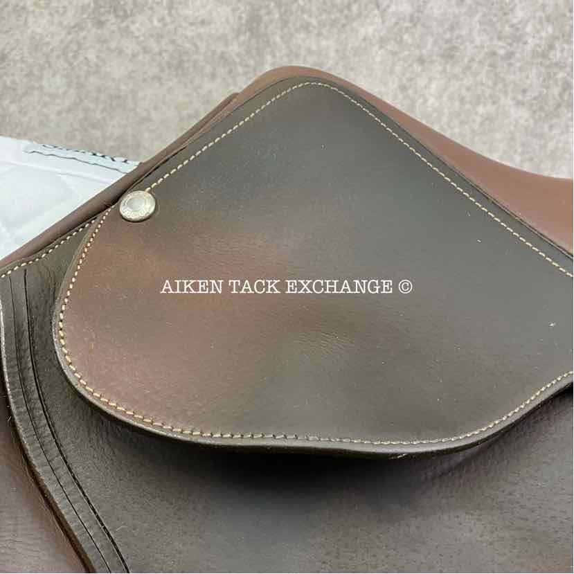 2018 Butet L-Seat (Semi Deep) Close Contact Jump Saddle, 17" Seat, 2 Flap, Medium Tree, Foam Panels