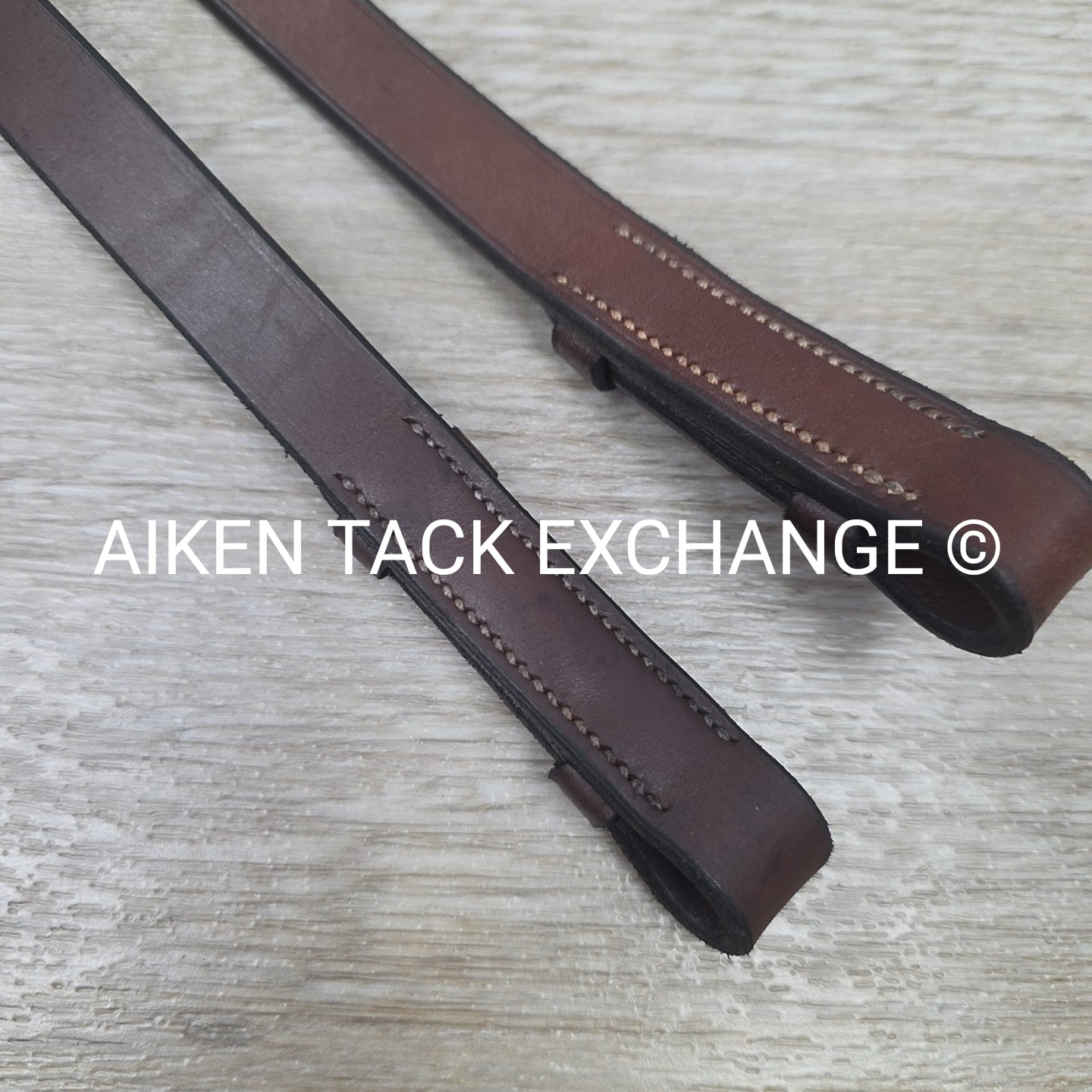 Made In England Wide Cheek Pieces, Brown, Oversize