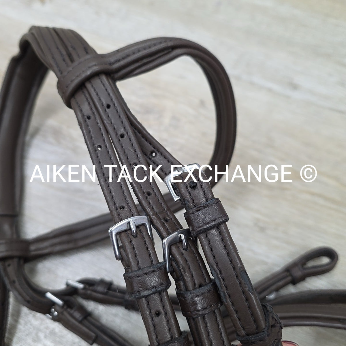 Synthetic Figure 8 Bridle, No Reins, Brown, Size Cob