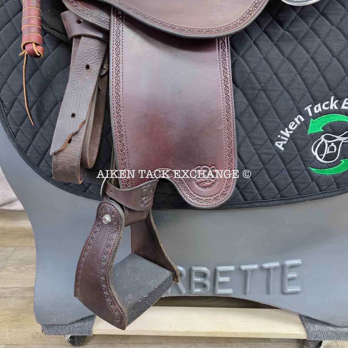 2020 Crest Ridge Saddlery Crusade Lite Western Saddle, 17" Seat, Wide Tree - Full QH Bars