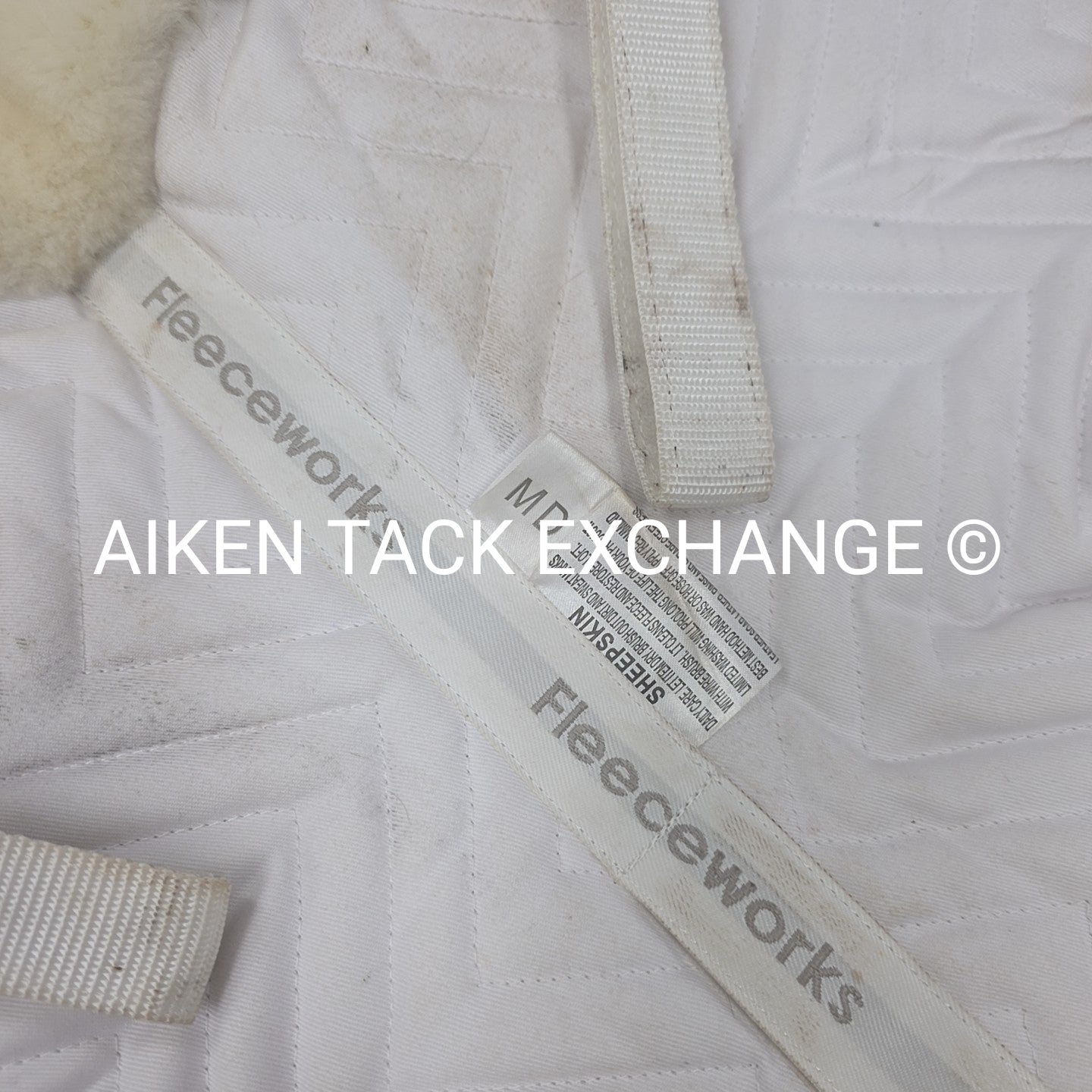 Fleeceworks Perfect Balance Rolled Edge Sheepskin Half Pad with Front Shims, Siz