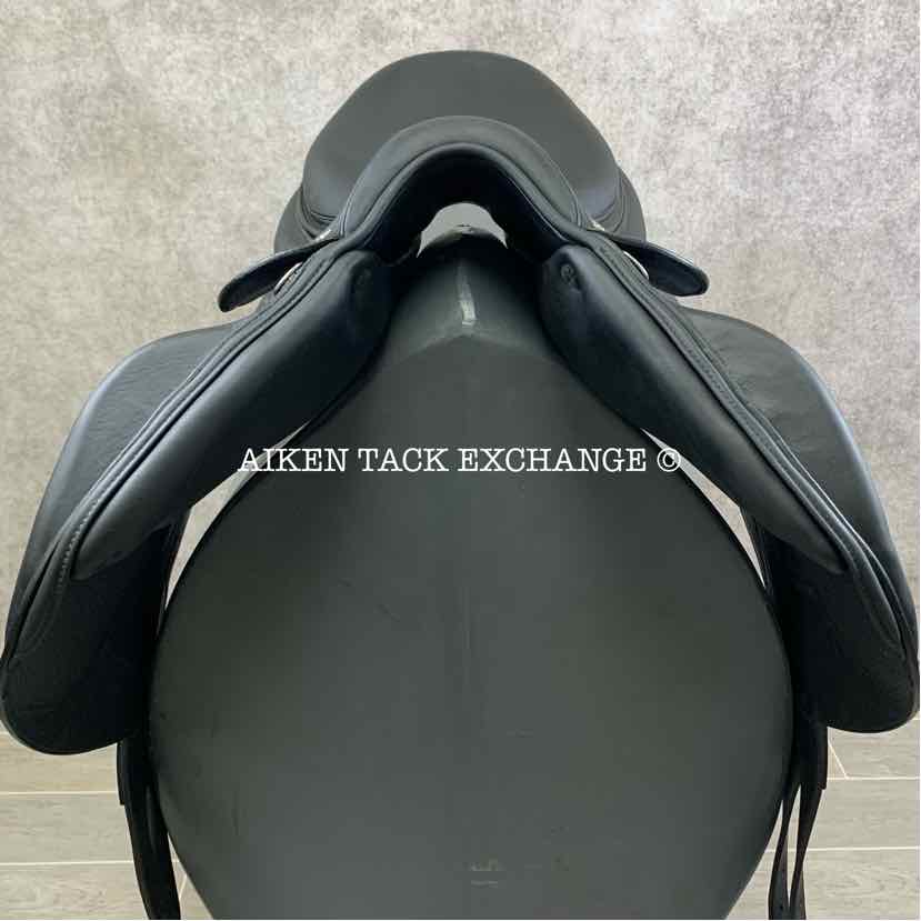 2022 Devoucoux Chiberta O Monoflap Jump Saddle, 17.5" Seat, 2A Flap, Medium Wide Tree, D3D Panels, Buffalo Leather