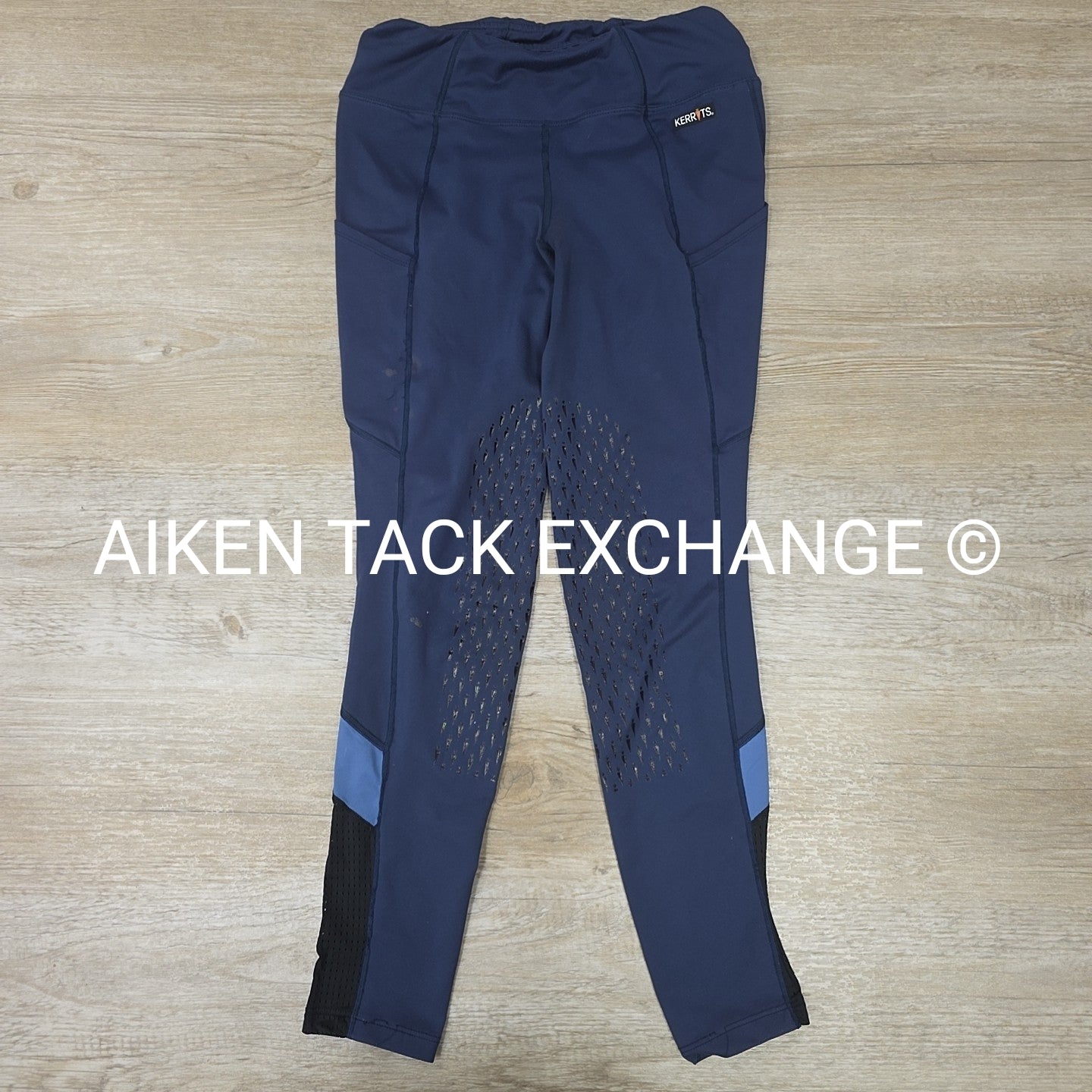 Kerrits Silicone Grip Knee Patch Tights, Size Small