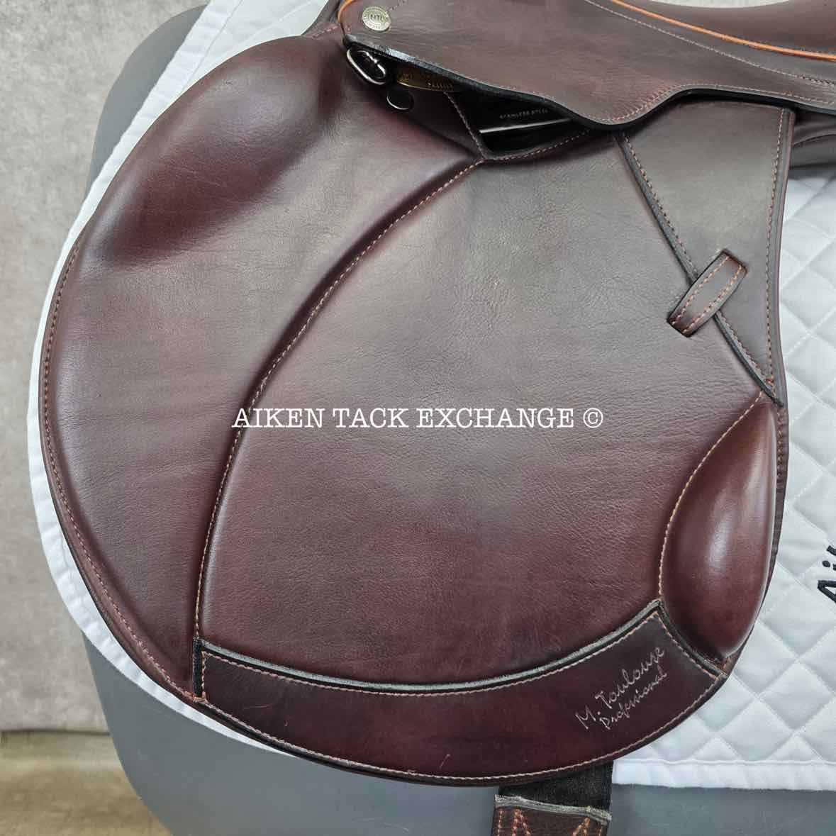 Marcel Toulouse Marielle Genesis Professional Monoflap Eventing Jump Saddle, 18" Seat, Adjustable Tree, Wool Flocked Panels