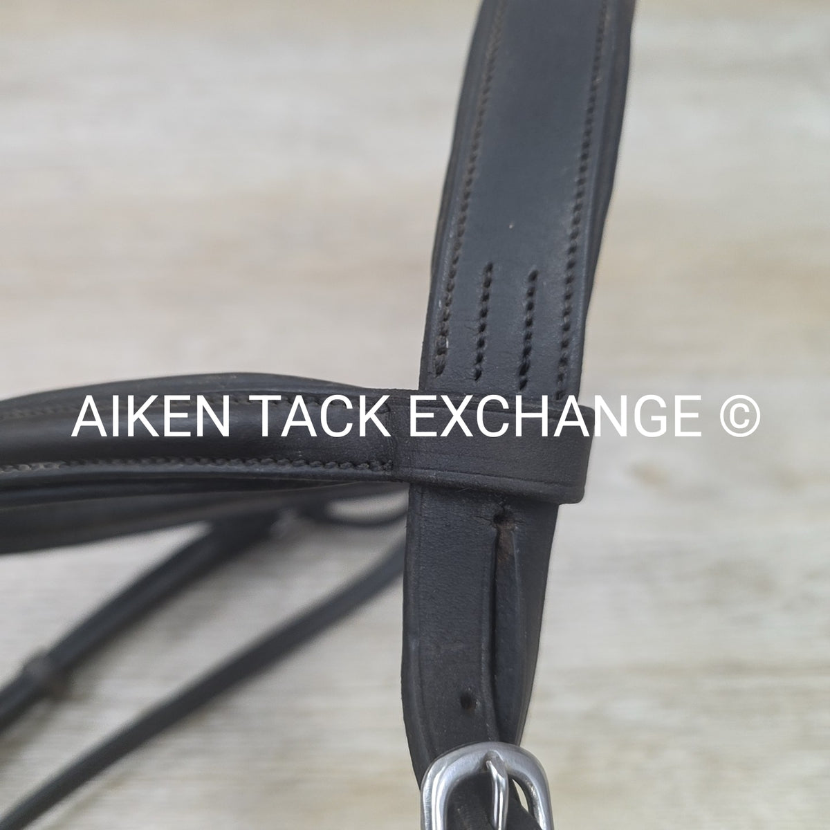 Avalon Plain Raised Bridle, No Noseband, No Reins, Brown, Size X-Full