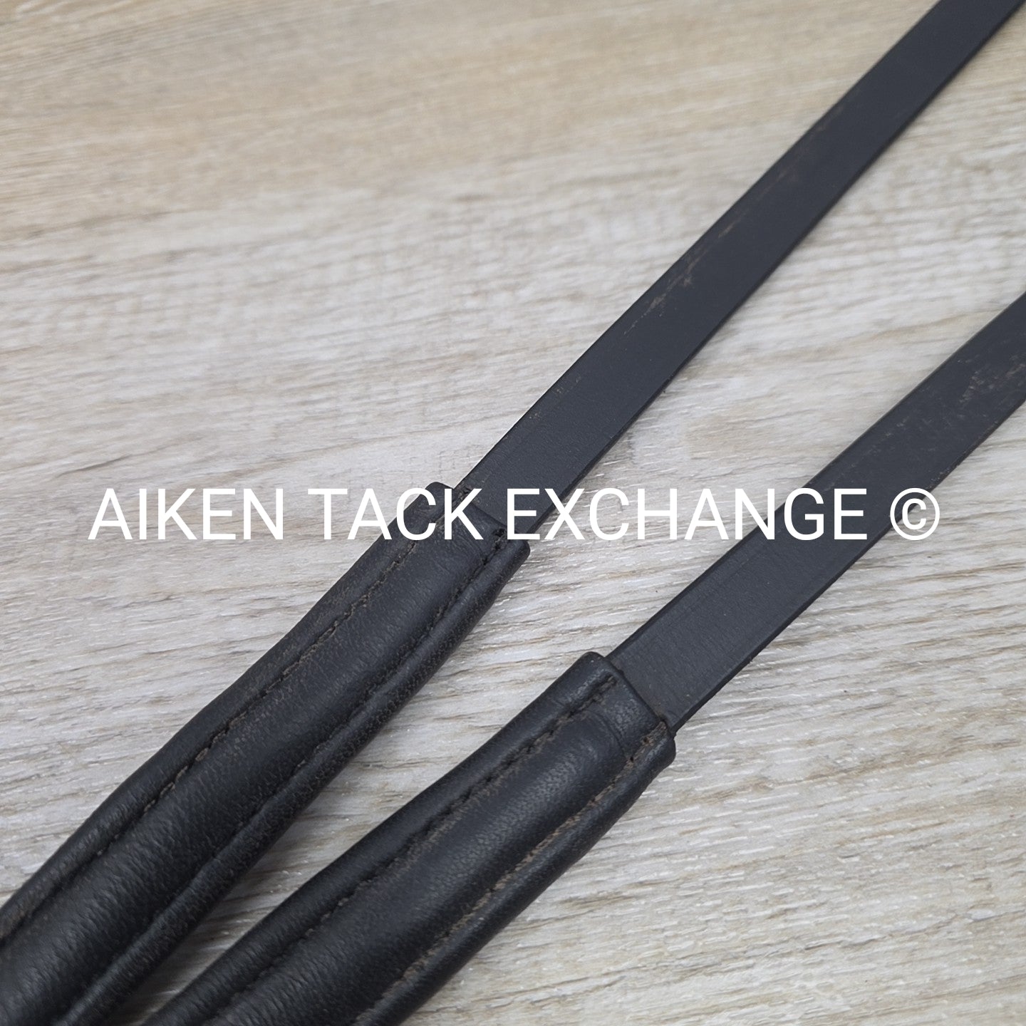 Cushion Grip Reins with Hand Stops, Black, 56"